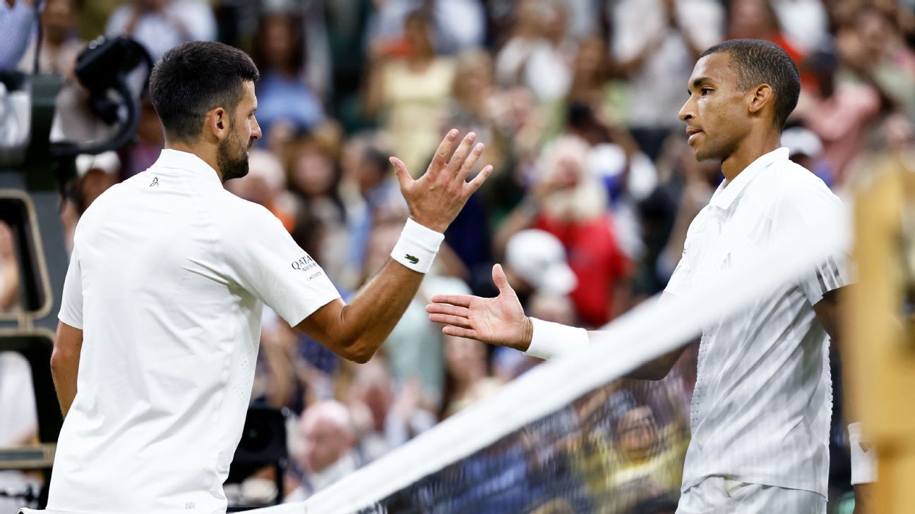 Djokovic Supera a Auger-Aliassime en Épica Batalla para Semifinales de Wimbledon 2026